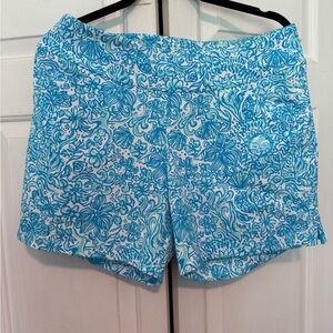 Lilly Pulitzer Blue Floral Women's Shorts